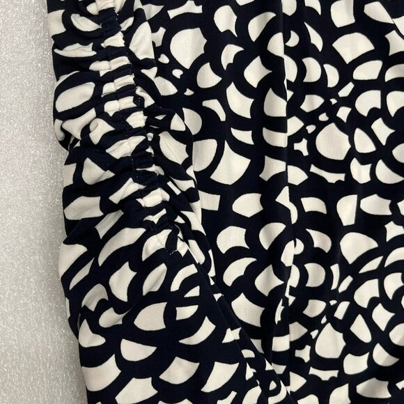 [M]Karl Lagerfeld Floral Prints V Neck L/S Pullover Jersey Blouse - Picture 2 of 6